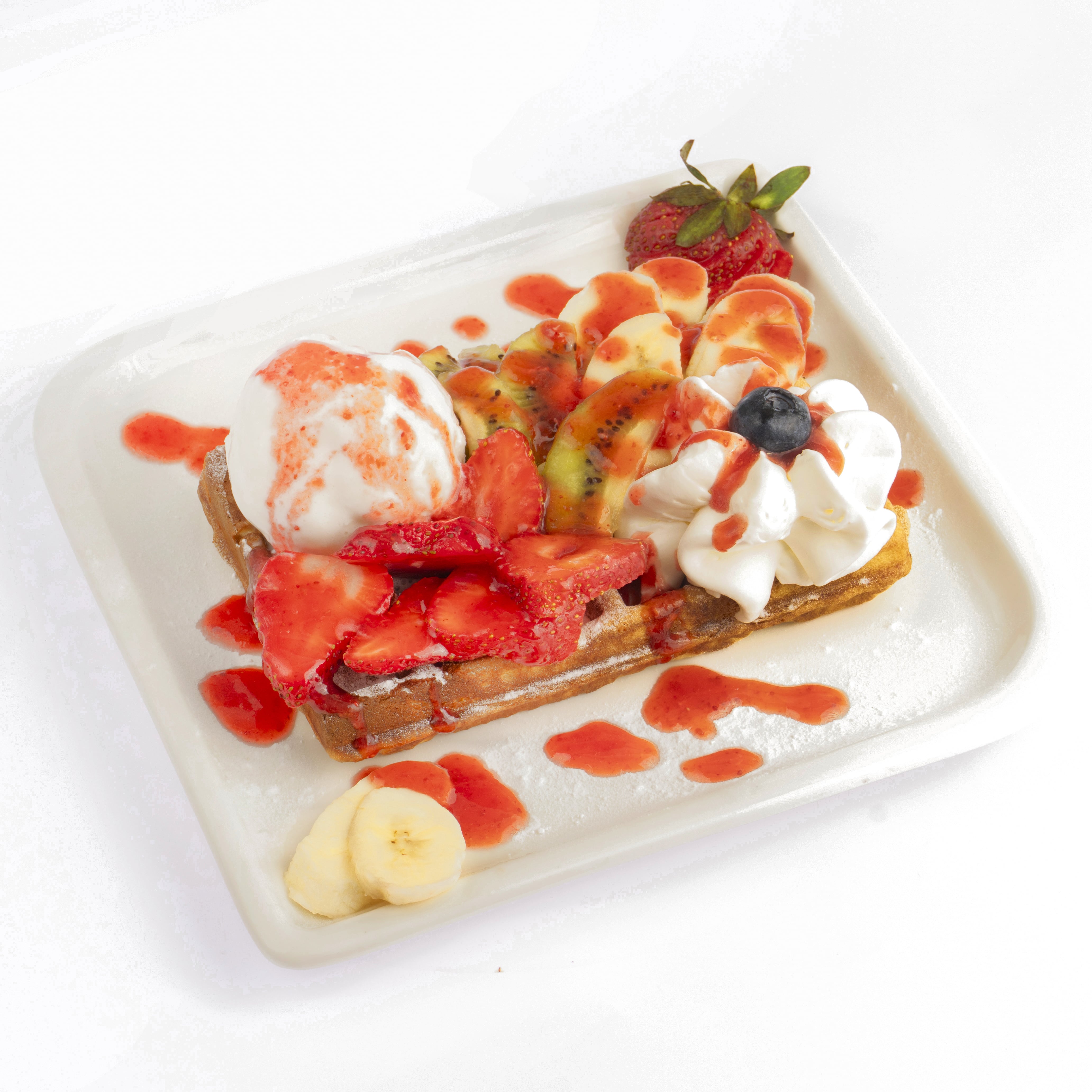 WAFFLE ALLA FRUTTA (Meyveli Waffle)